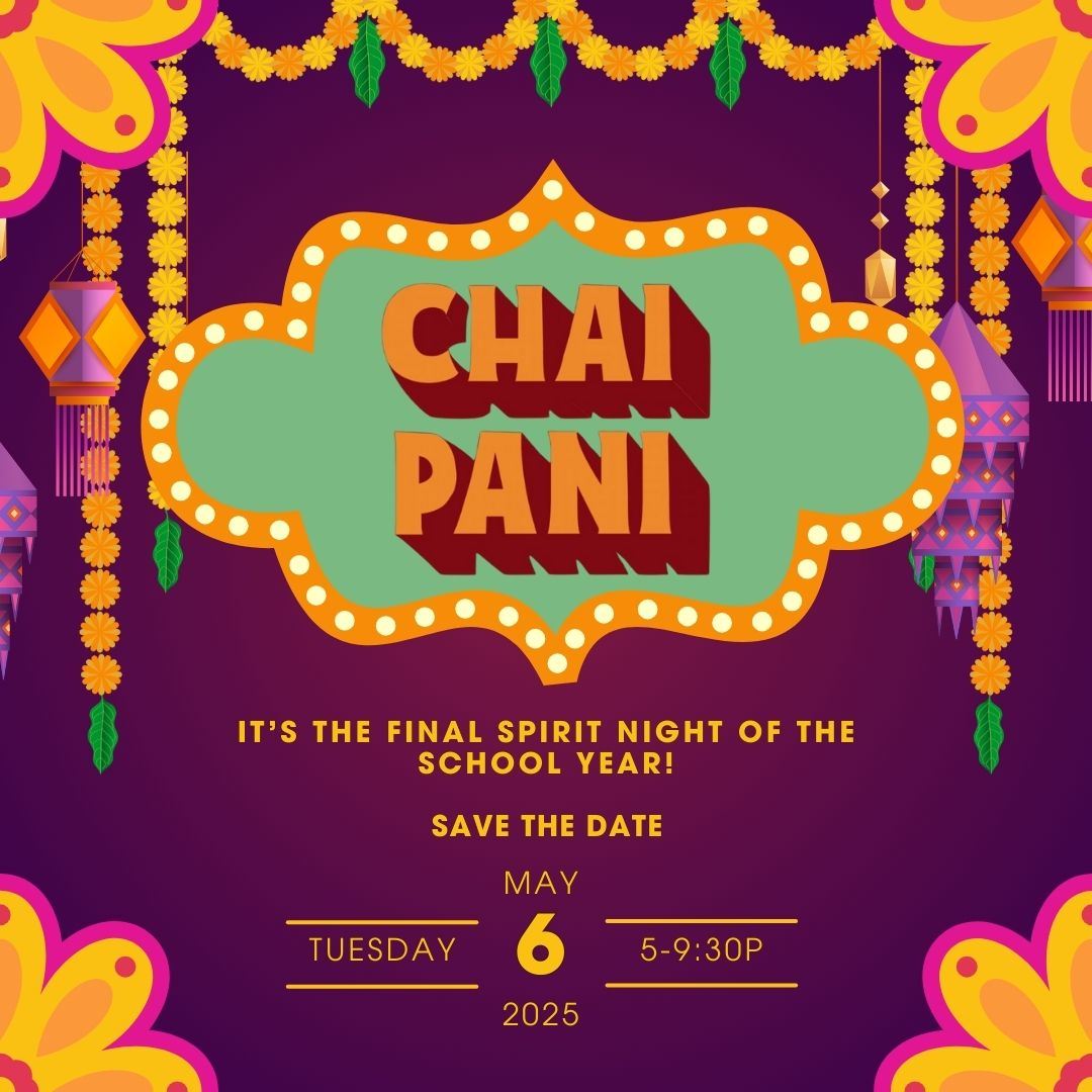  image with Chai Pani spirit night information
